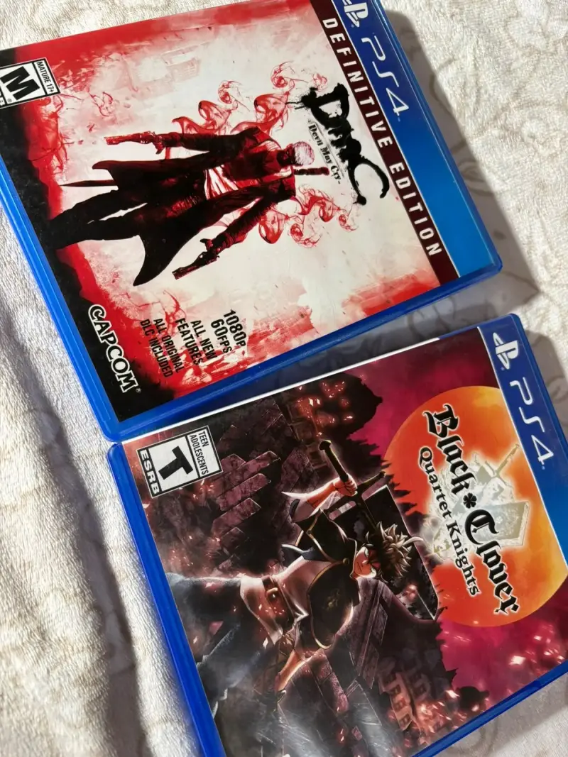 Juegos PS4 DmC Definitive Edition y Black Clover