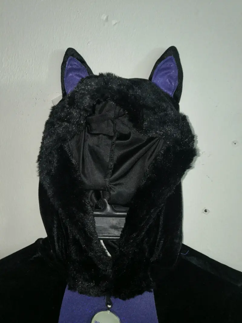 Disfraz de gatita con orejas y detalles morados - 4