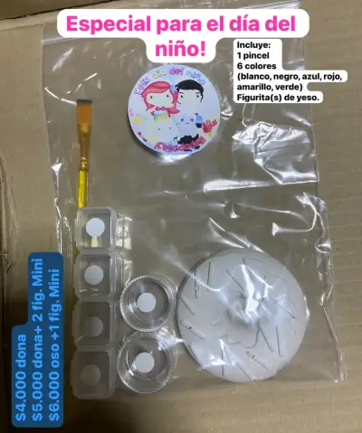 Set de pintura para niños con figura de yeso - miniatura 2