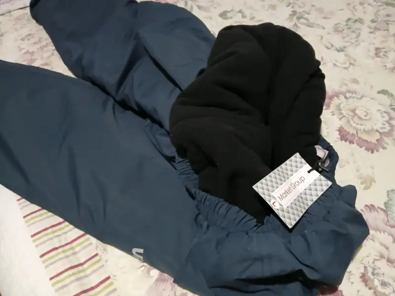 Conjunto de chaqueta y pantalón impermeable Viggo azul - 4