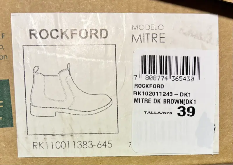 Botines de cuero marrón RKF para hombre - 5