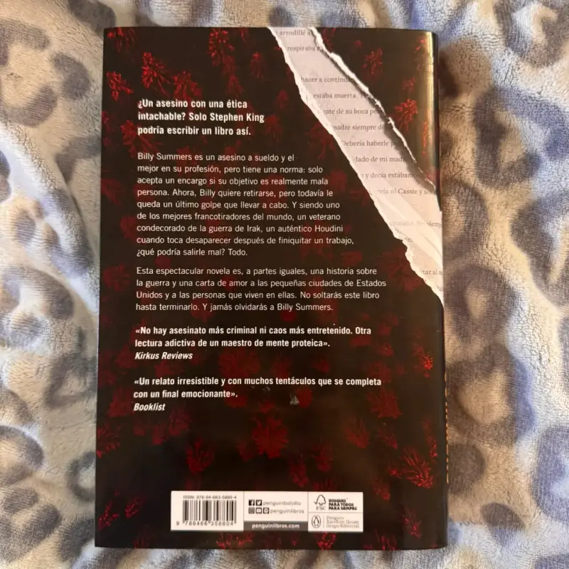 Libro 'Billy Summers' de Stephen King - 2