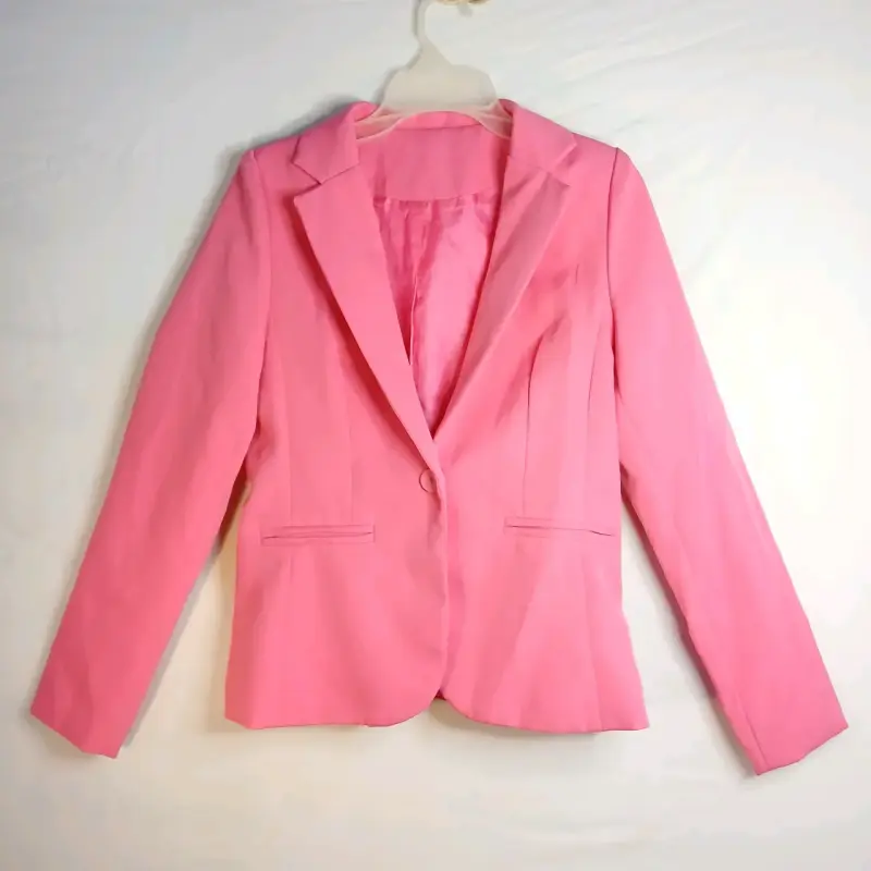 Blazer rosa para mujer elegante - 3