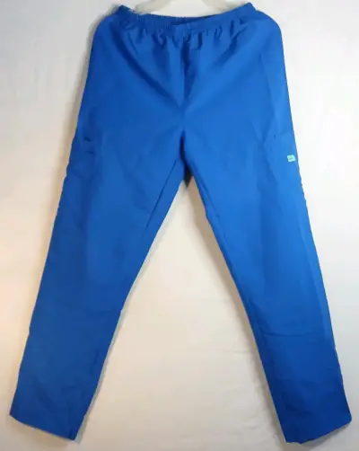 Uniforme médico azul con detalles blancos - miniatura 3