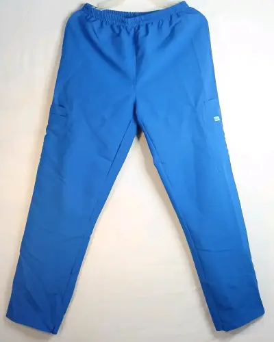 Uniforme médico azul con detalles blancos - miniatura 4