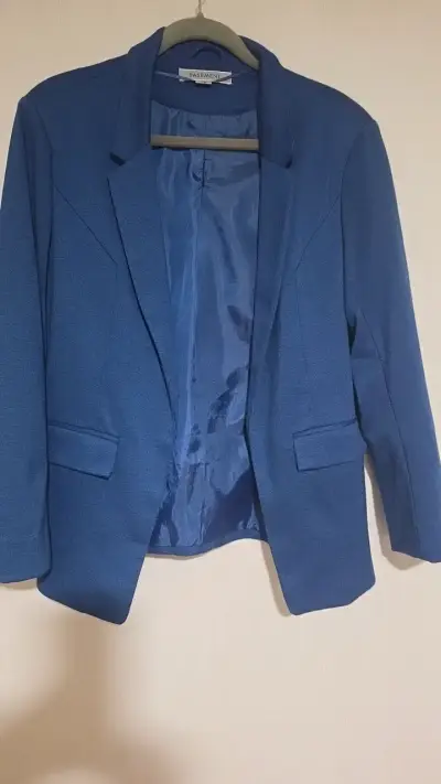 Blazer azul para mujer Basement talla L - miniatura 1