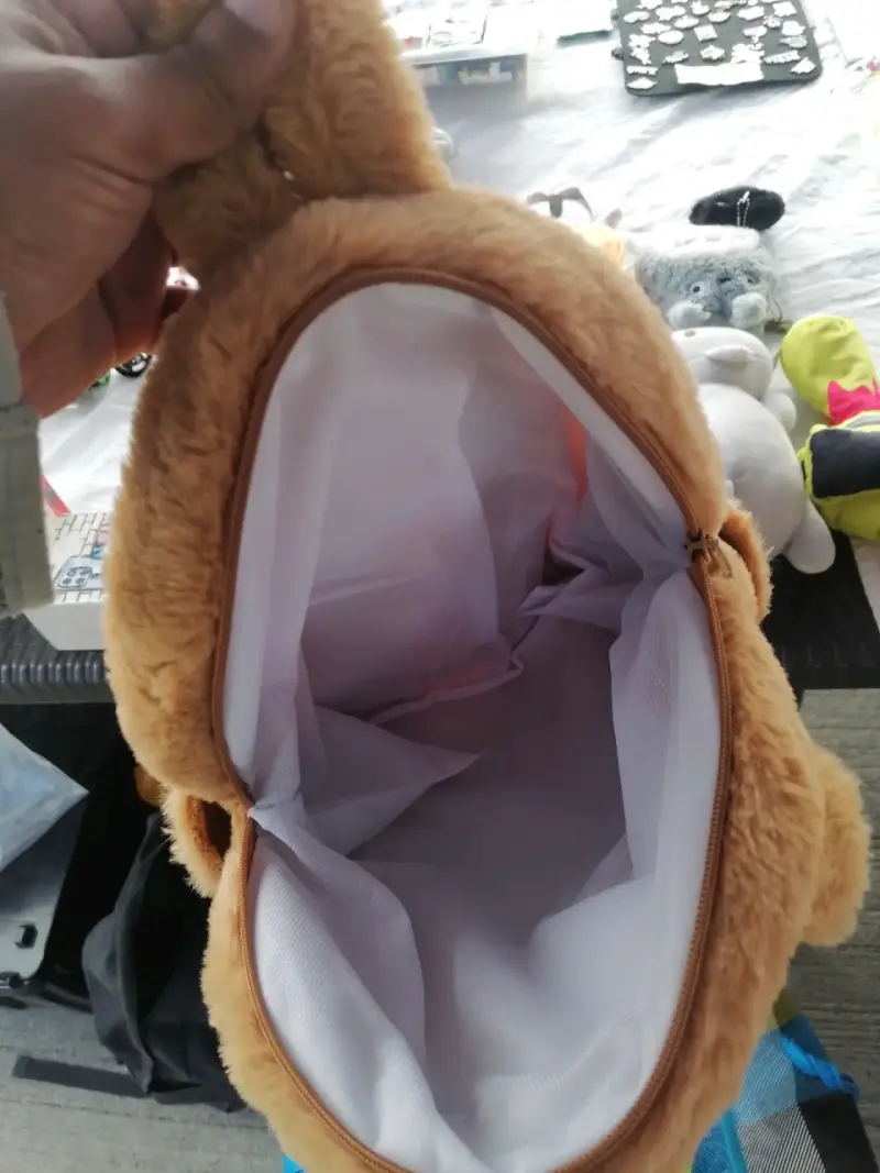 Mochila infantil de peluche con diseño de oso - 2