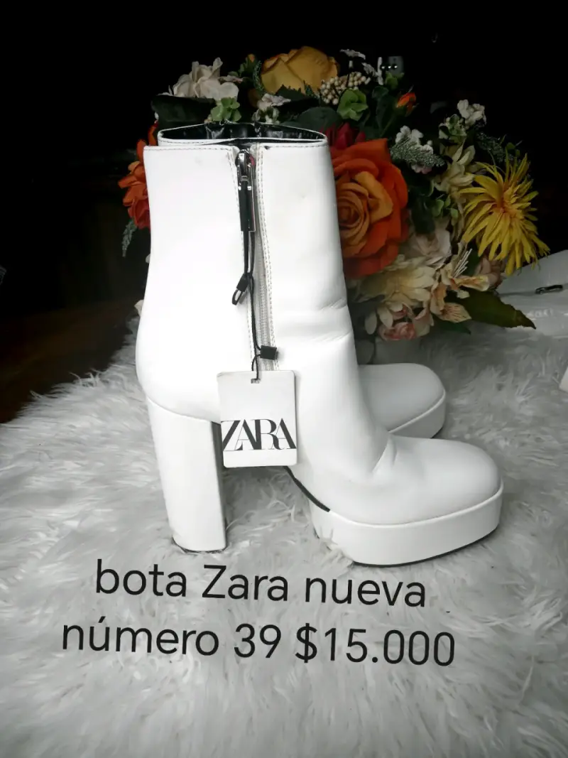 Botas blancas Zara nuevas talla 39