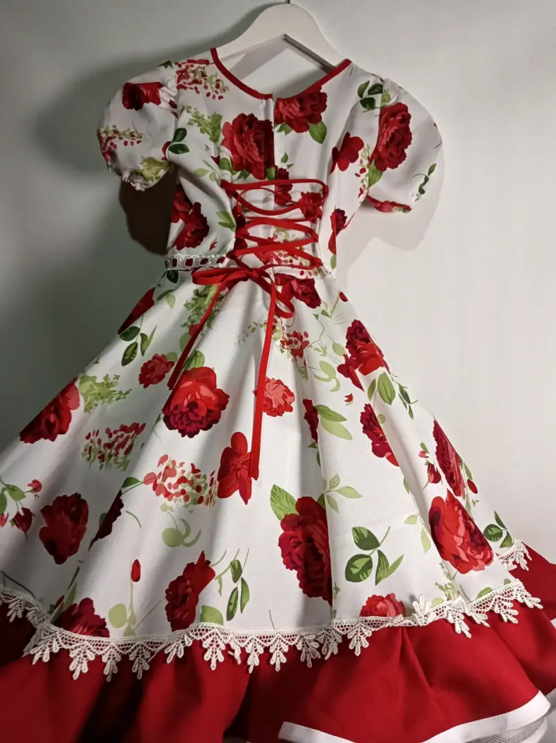 Vestido infantil de cueca talla 8 - 2