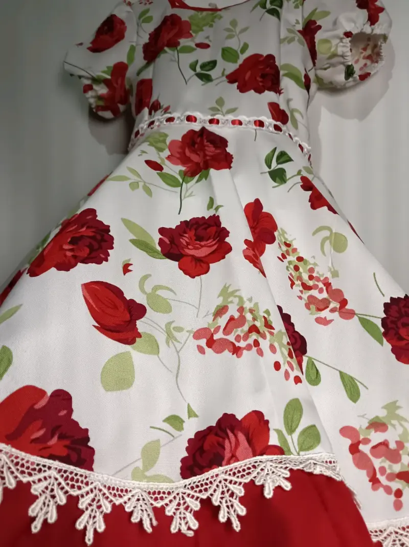 Vestido infantil de cueca talla 8 - 4