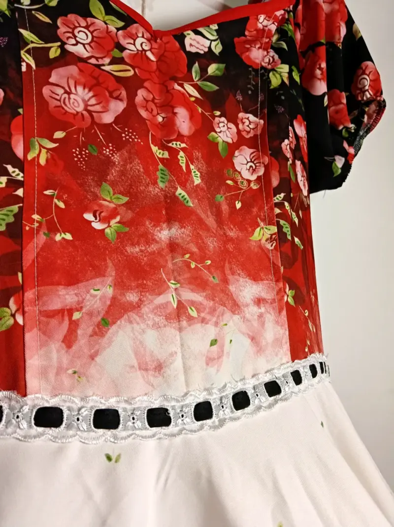 Vestidos de cueca floral talla 14/16/38 - 3