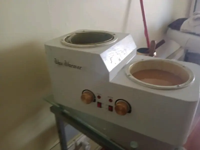 Calentador de cera doble para depilación