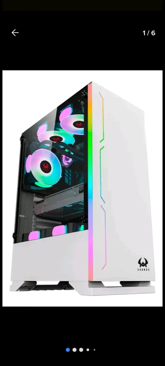 Gabinete con Ventiladores RGB y fuente de poder - 4