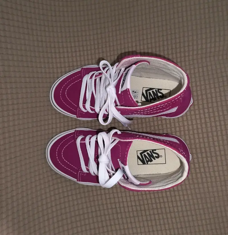 Zapatillas Vans altas color burdeos - 4