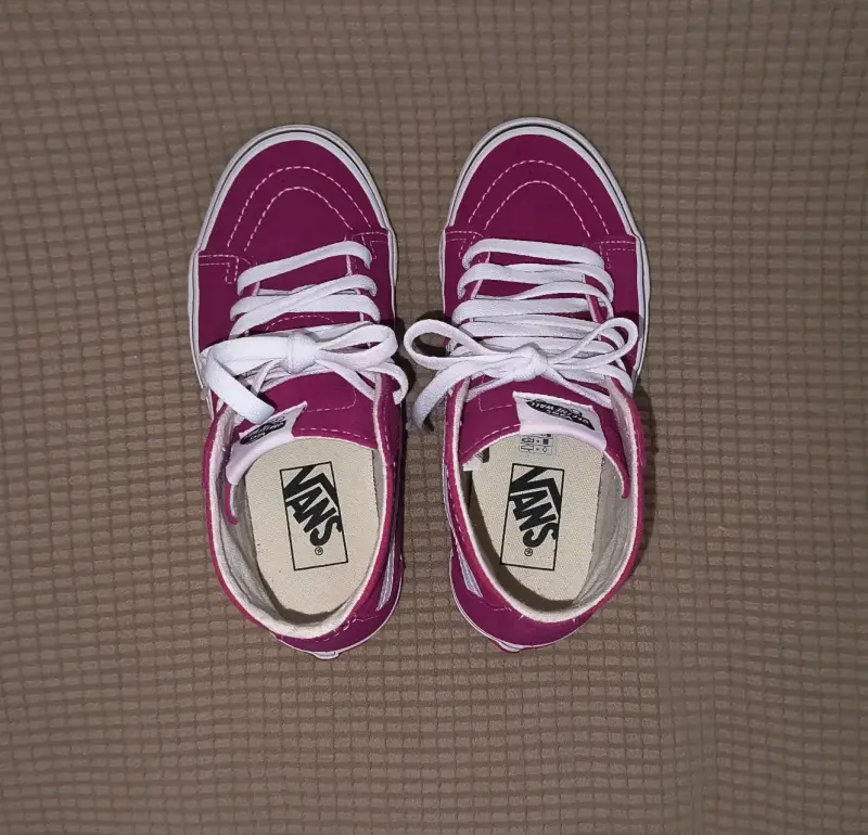 Zapatillas Vans altas color burdeos - 5
