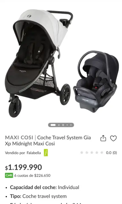 Coche maxi cosi, travel system Gia Xp - miniatura 6