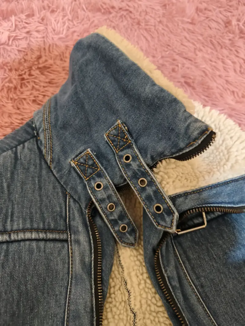 Chaqueta de mezclilla con chiporro - 2