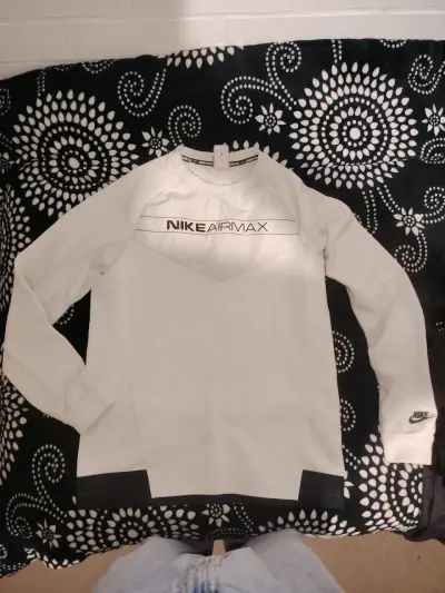 Polerón Nike Air Max blanco para hombre - miniatura 1