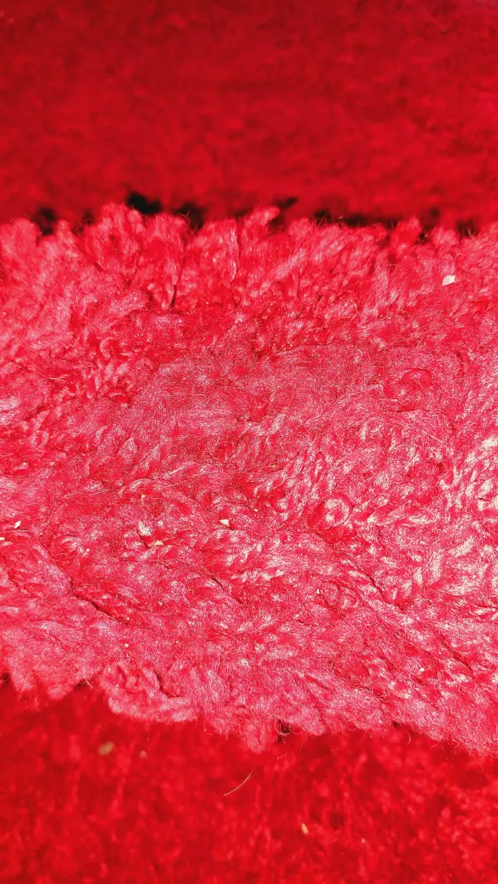 Alfombra decorativa roja 133x200 cm - 3