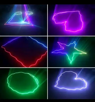 Luz láser grafico RGB para fiestas y eventos - miniatura 3
