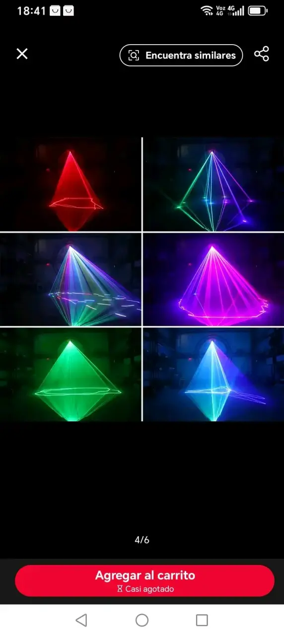 Luz láser grafico RGB para fiestas y eventos - 5