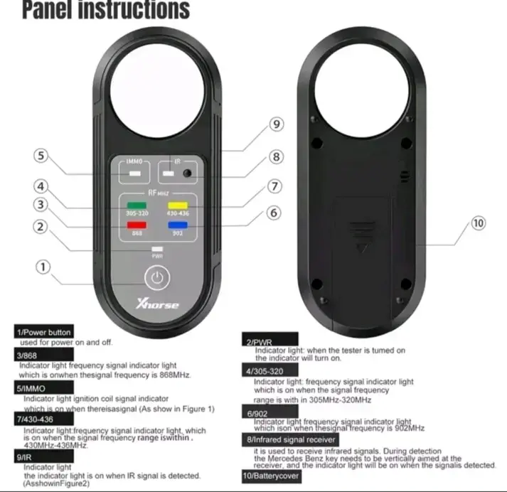 Probador de Frecuencia Xhorse para Llaves de Auto - 1
