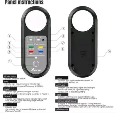 Probador de Frecuencia Xhorse para Llaves de Auto - miniatura 1