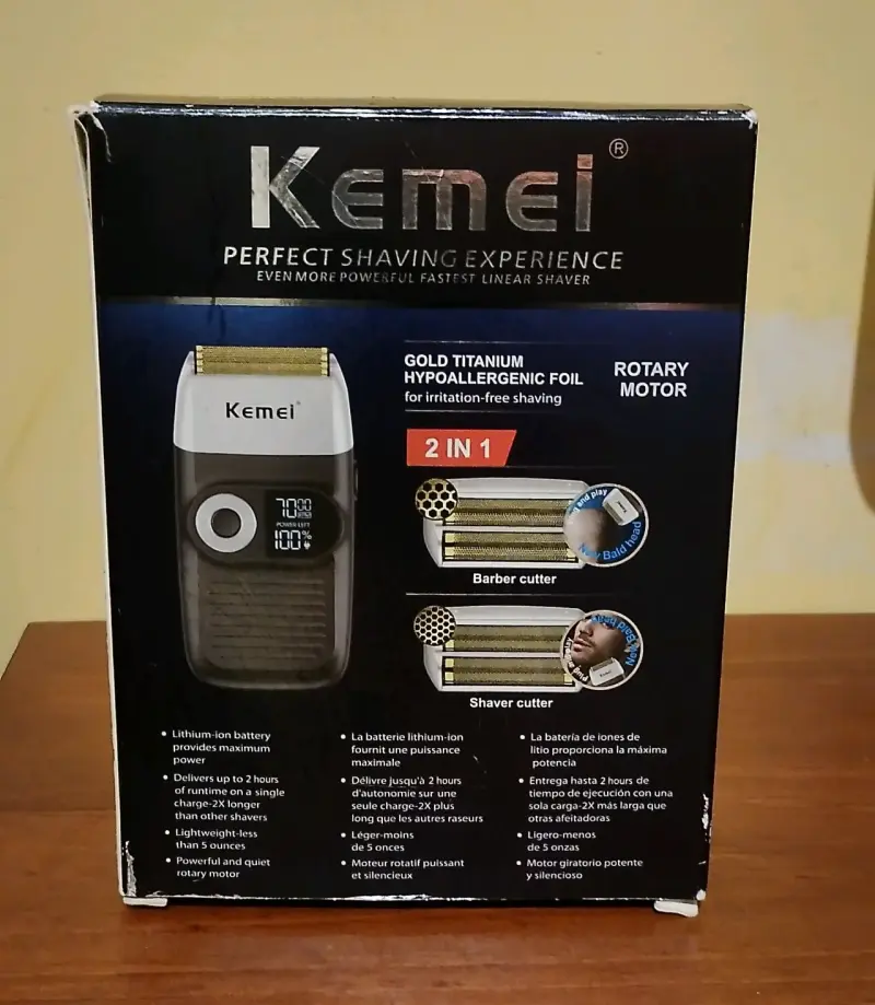 Afeitadora Kemei KM-2026 con motor rotati - 2