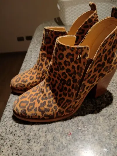 Botines de tacón Animal Print Polinni 39 - miniatura 1