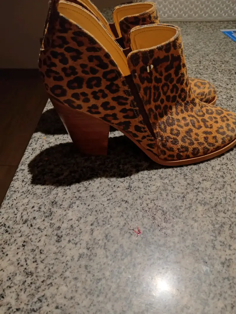 Botines de tacón Animal Print Polinni 39 - 3