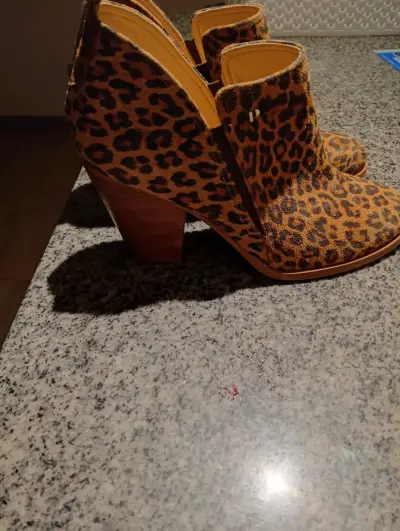 Botines de tacón Animal Print Polinni 39 - miniatura 3
