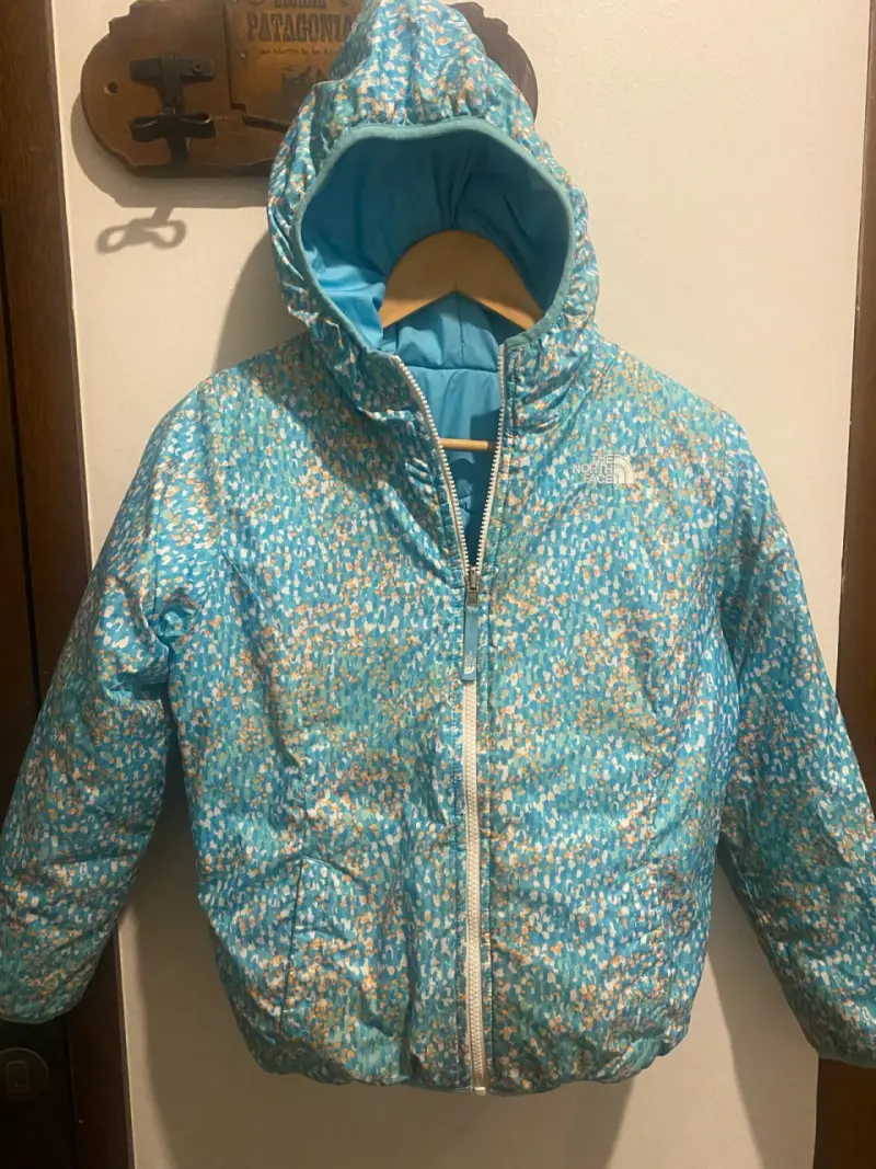 Chaqueta reversible para niña The North Face azul - 2