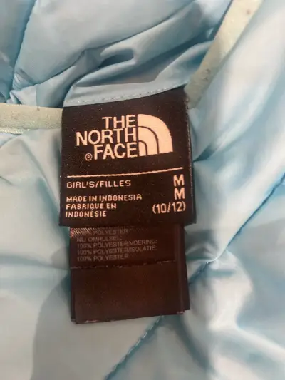 Chaqueta reversible para niña The North Face azul - miniatura 3