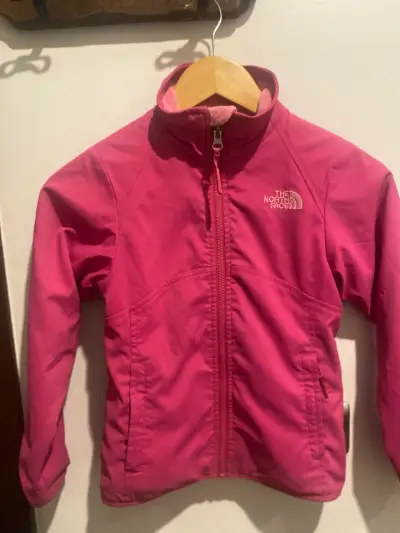 Chaqueta The North Face rosa para niña - miniatura 1
