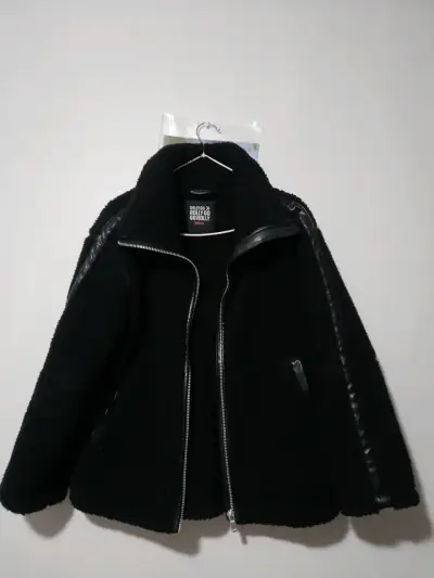 Chaqueta de lana negra con cierre Roly Go - miniatura 4