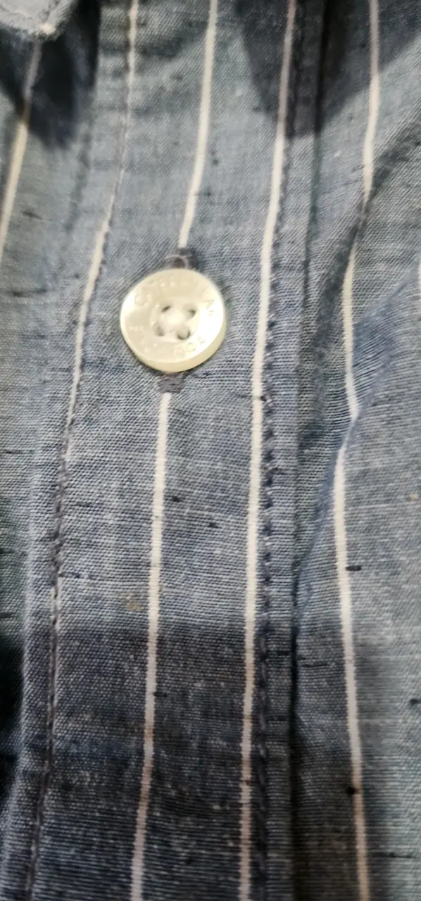 Camisa a rayas azul Caterpillar para hombre - 4