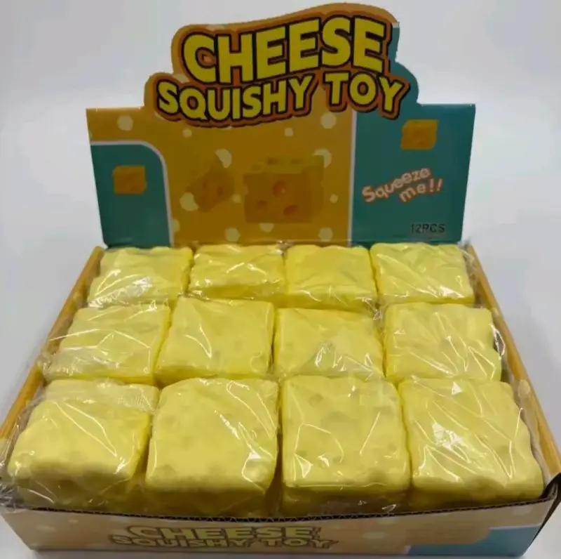 Juguete Squishy de Queso Antiestrés - 2