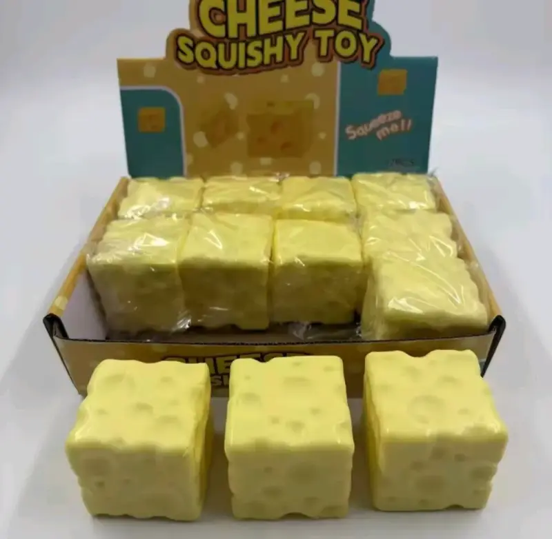 Juguete Squishy de Queso Antiestrés - 4