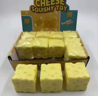 Juguete Squishy de Queso Antiestrés - miniatura 4