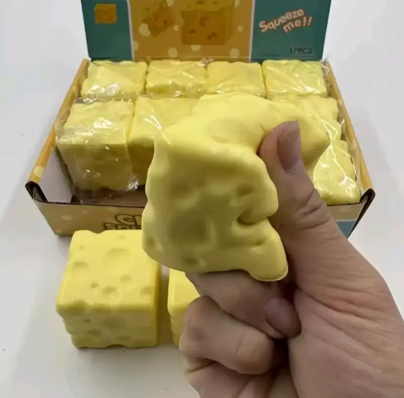 Juguete Squishy de Queso Antiestrés - 6