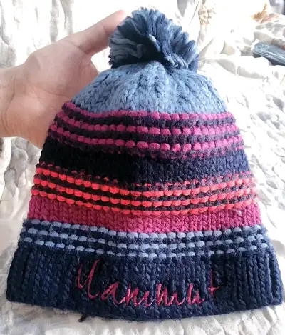 Gorro de lana multicolor con pompón Mammut - miniatura 3