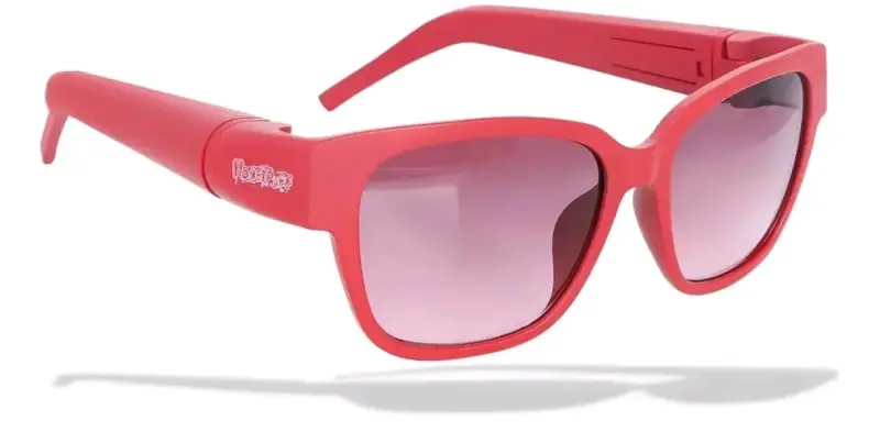 Gafas de Sol Rojas con Almacenamiento Secreto - 4
