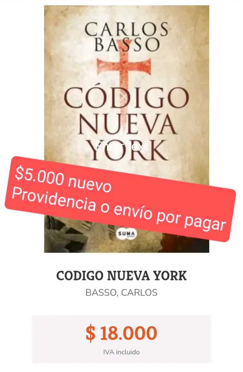Libro Código Nueva York de Carlos Basso