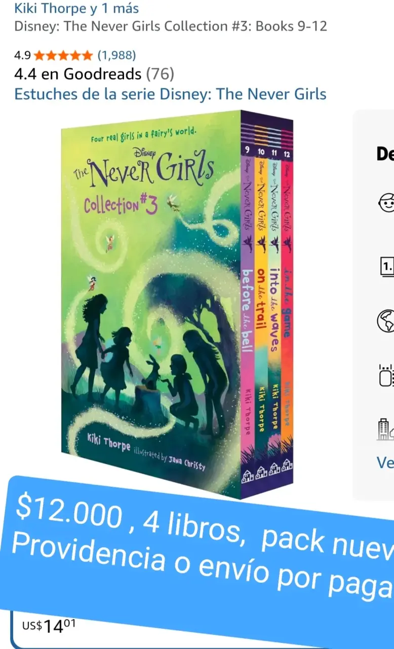 Colección de libros Disney The Never Girls #3