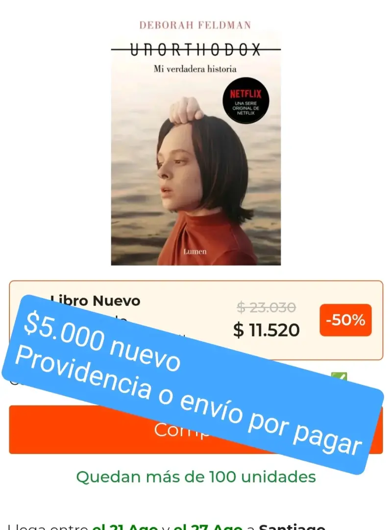 Libro 'Unorthodox: mi verdadera historia" nuevo