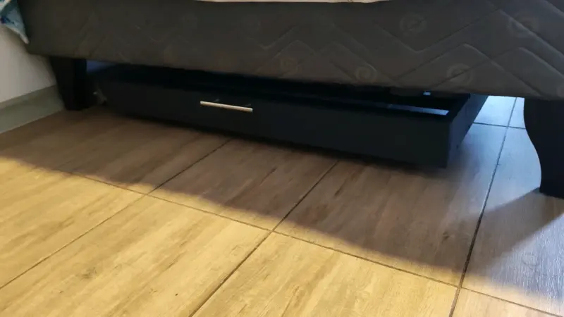 Zapatera bajo cama con ruedas giratorias - 5