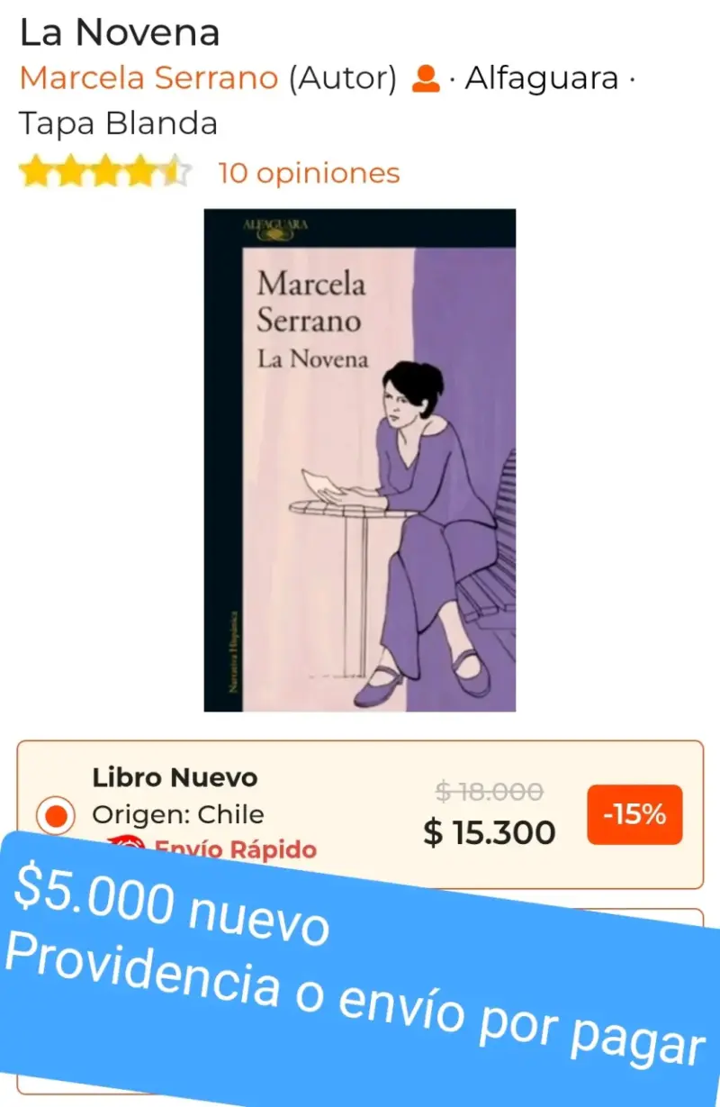 Libro 'La Novena' de Marcela Serrano