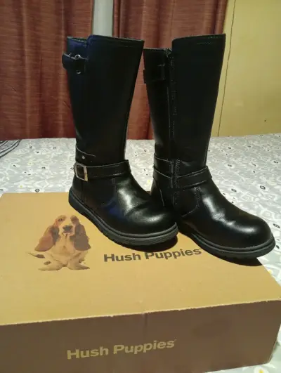 Botas de cuero negras Hush Puppies Niña - miniatura 2
