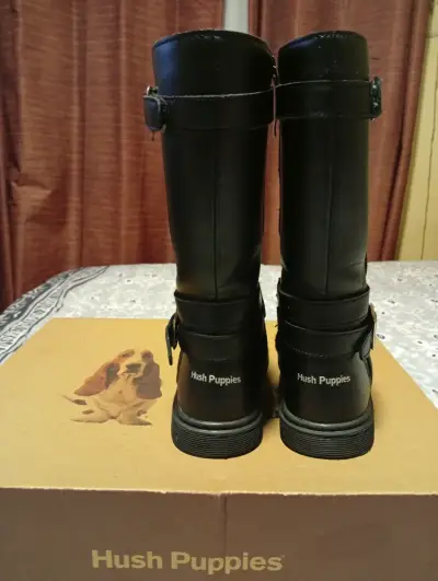 Botas de cuero negras Hush Puppies Niña - miniatura 3