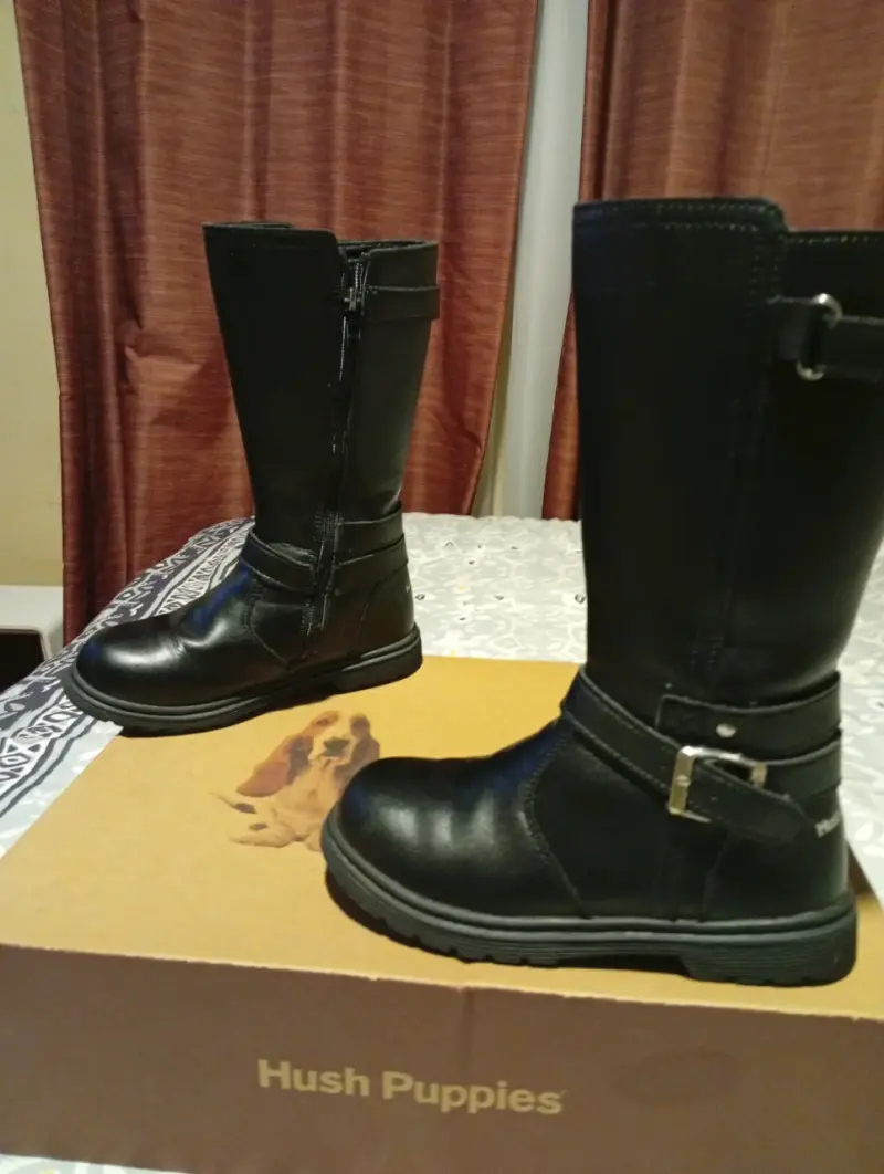 Botas de cuero negras Hush Puppies Niña - 4